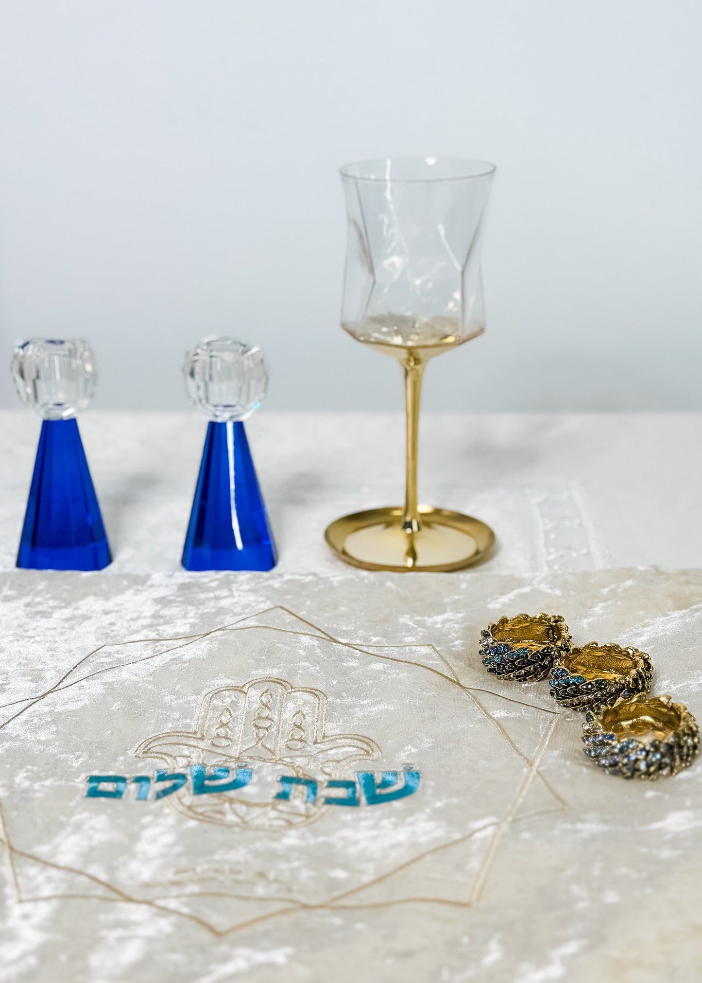 Royal Blue Shabbat Gift Set