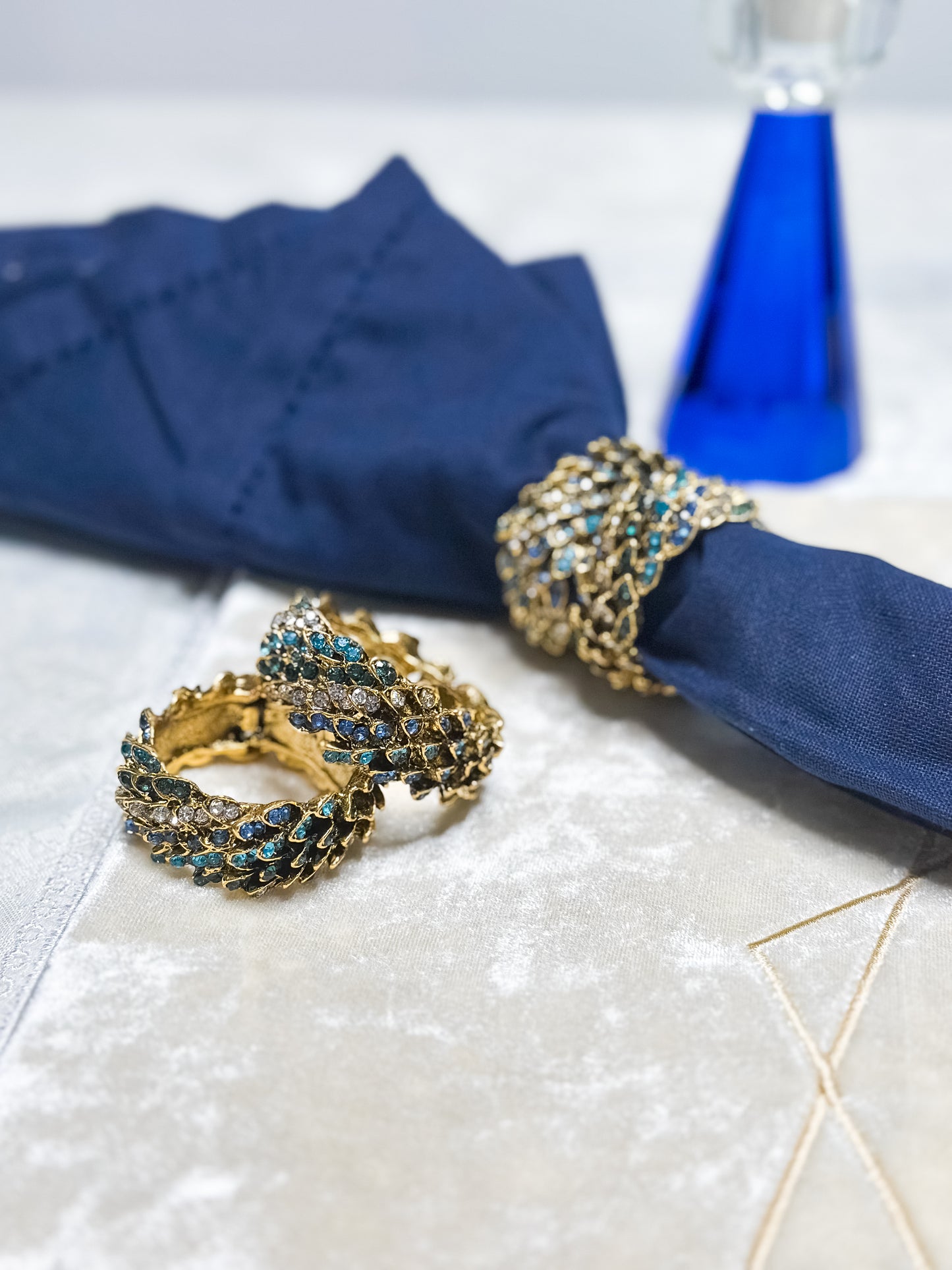 Royal Blue Shabbat Gift Set