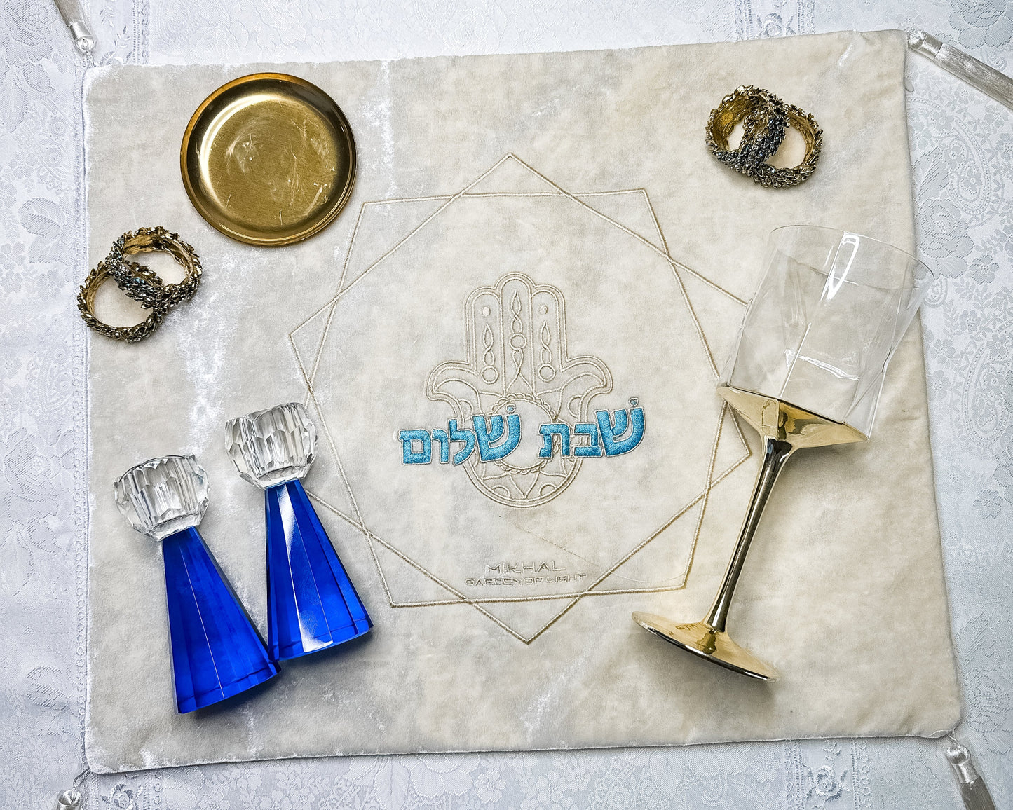 Royal Blue Shabbat Gift Set