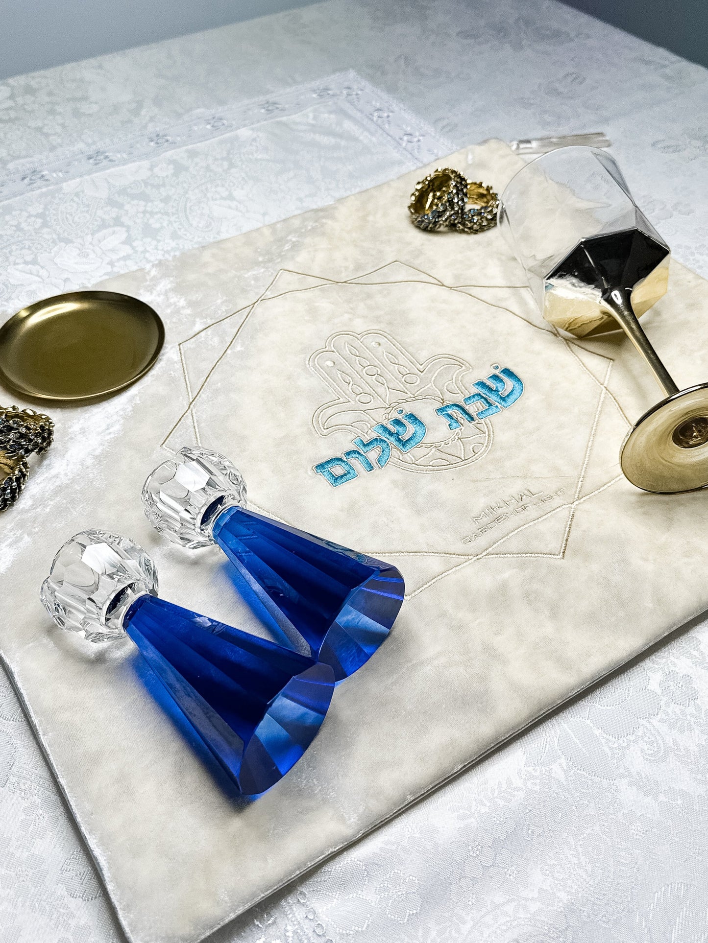 Royal Blue Shabbat Gift Set