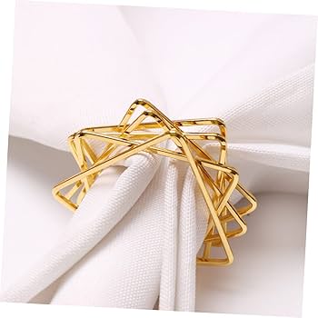 Gold Magen David Napkin Ring