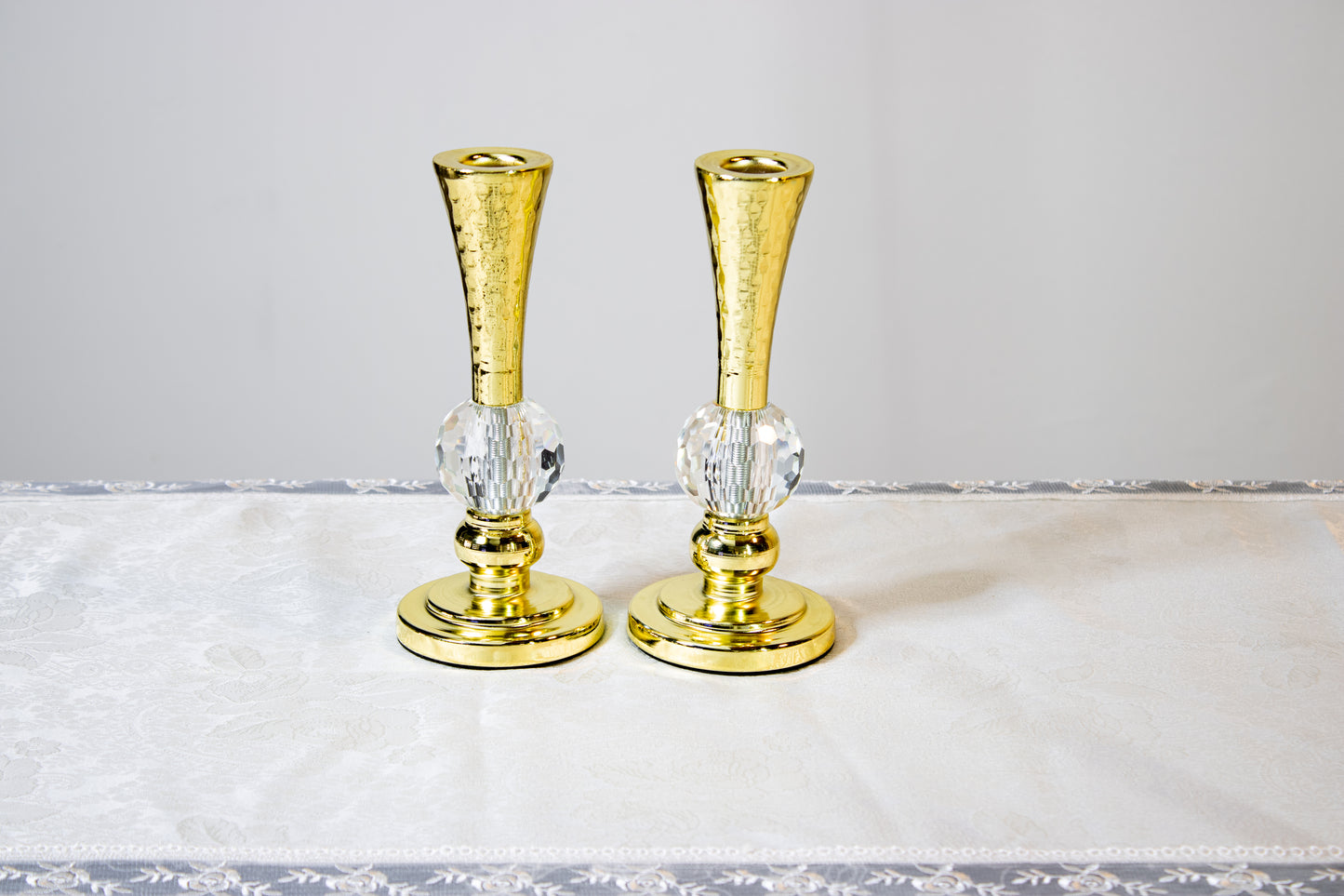 Noga Crystal Glow Candlesticks