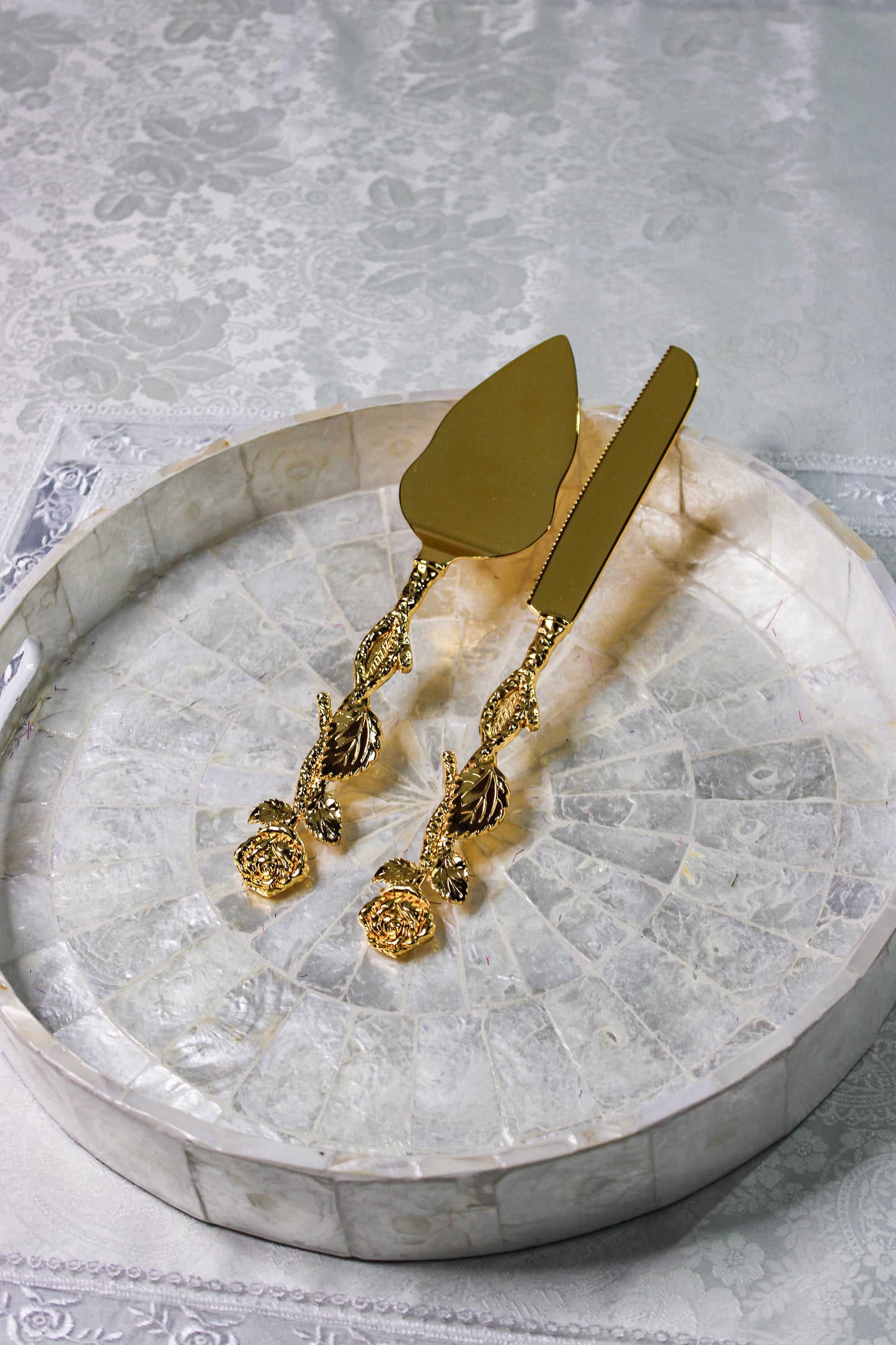 Golden Rose Cake Set