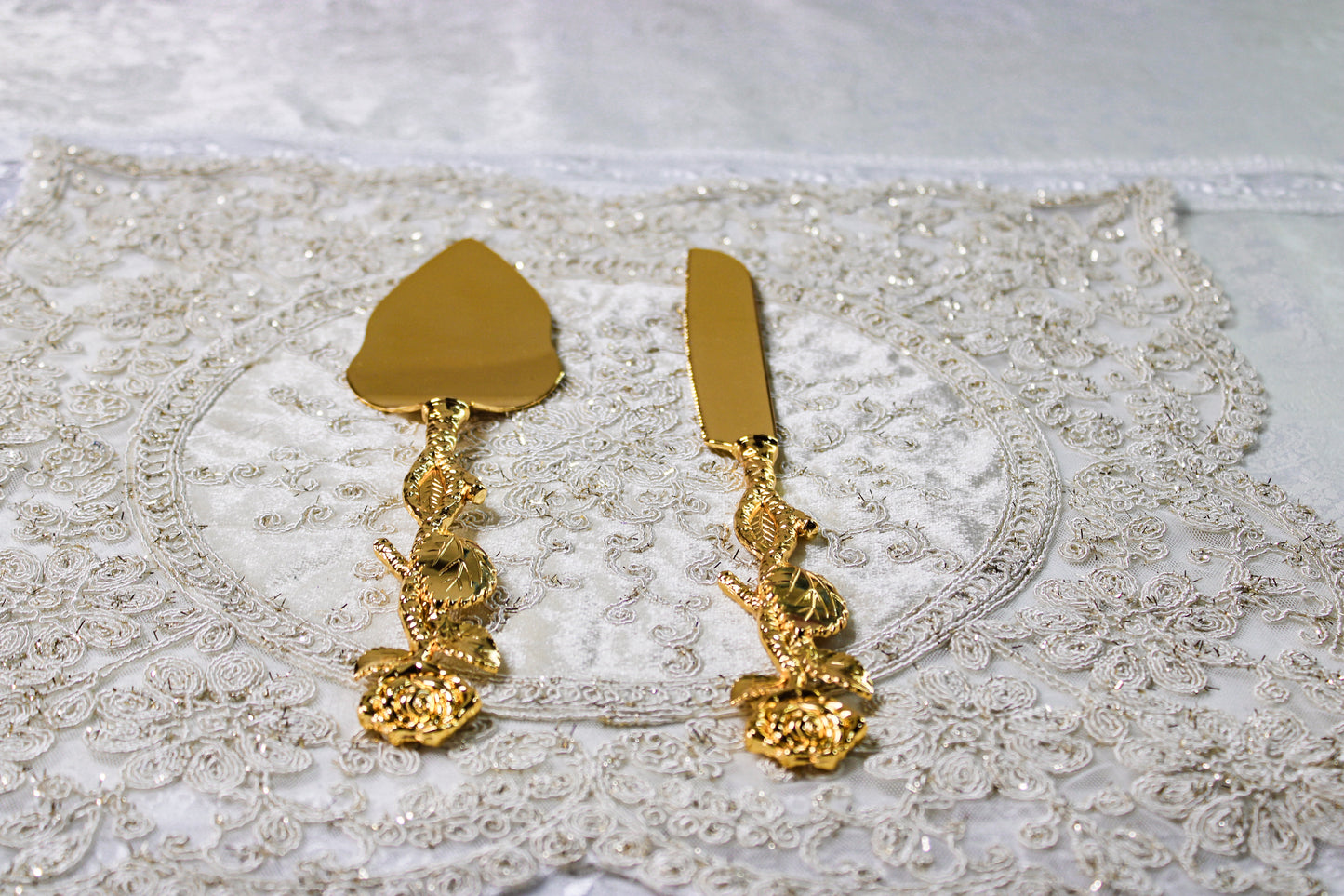 Golden Rose Cake Set