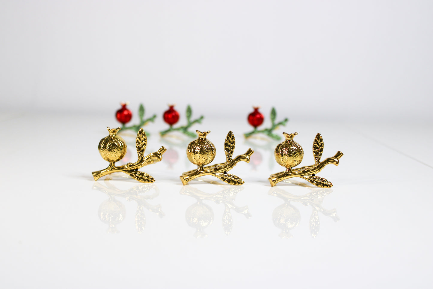 Golden Rimon Napkin Rings