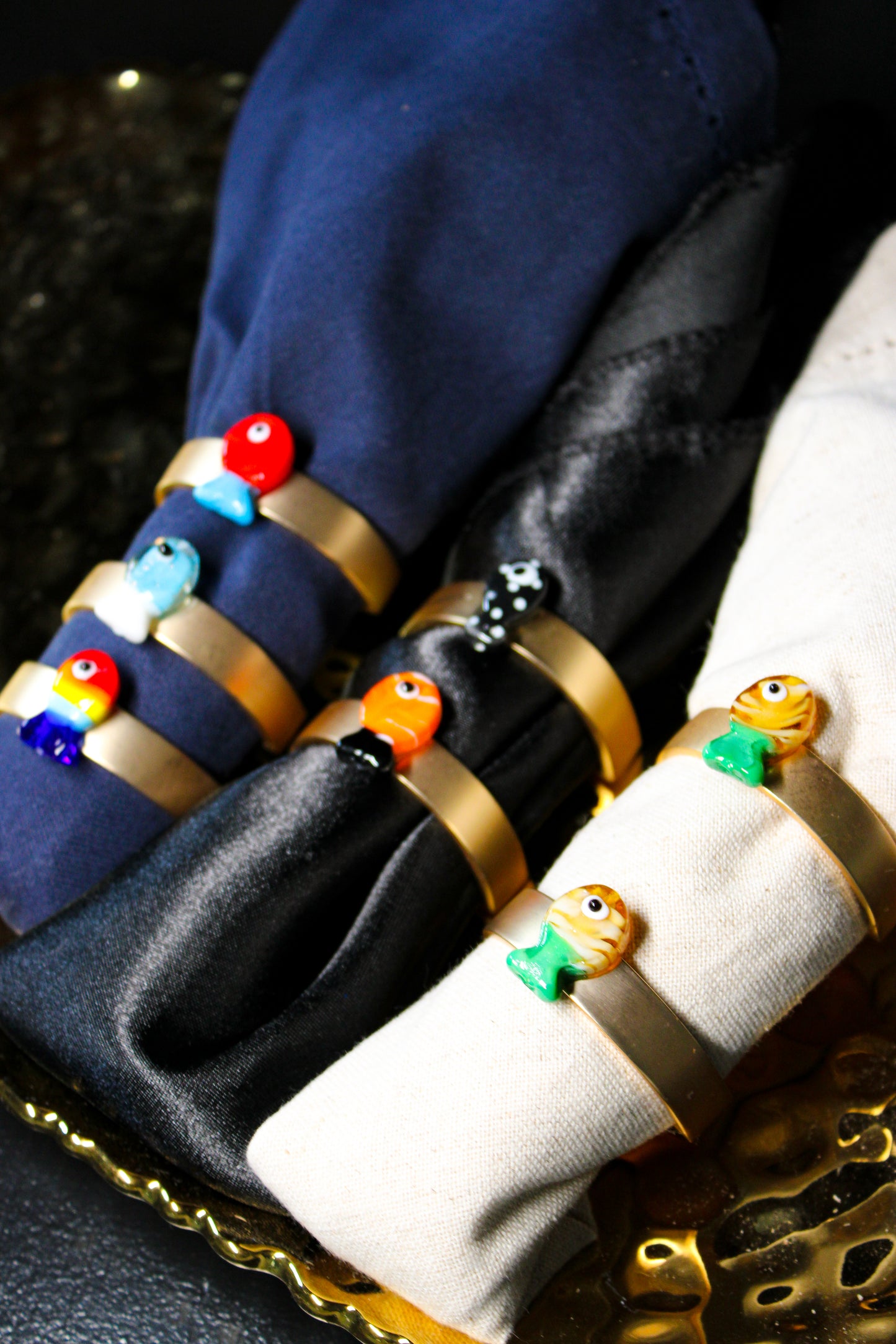 Colorful Fish Napkin Rings