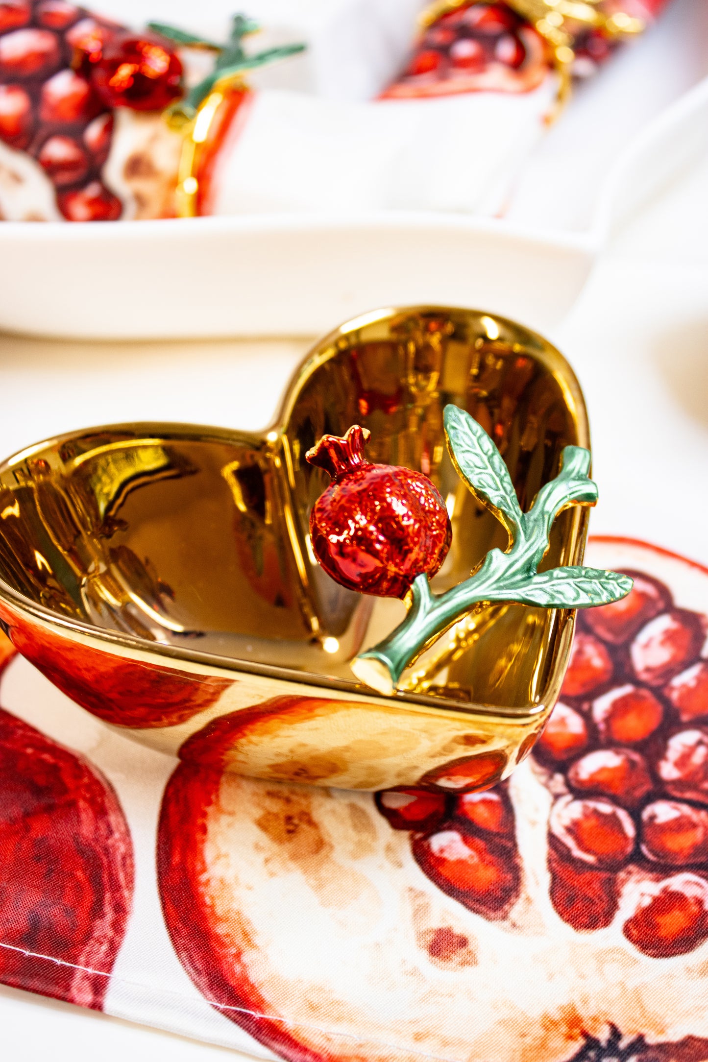 Pomegranate Heart Entertaining Set