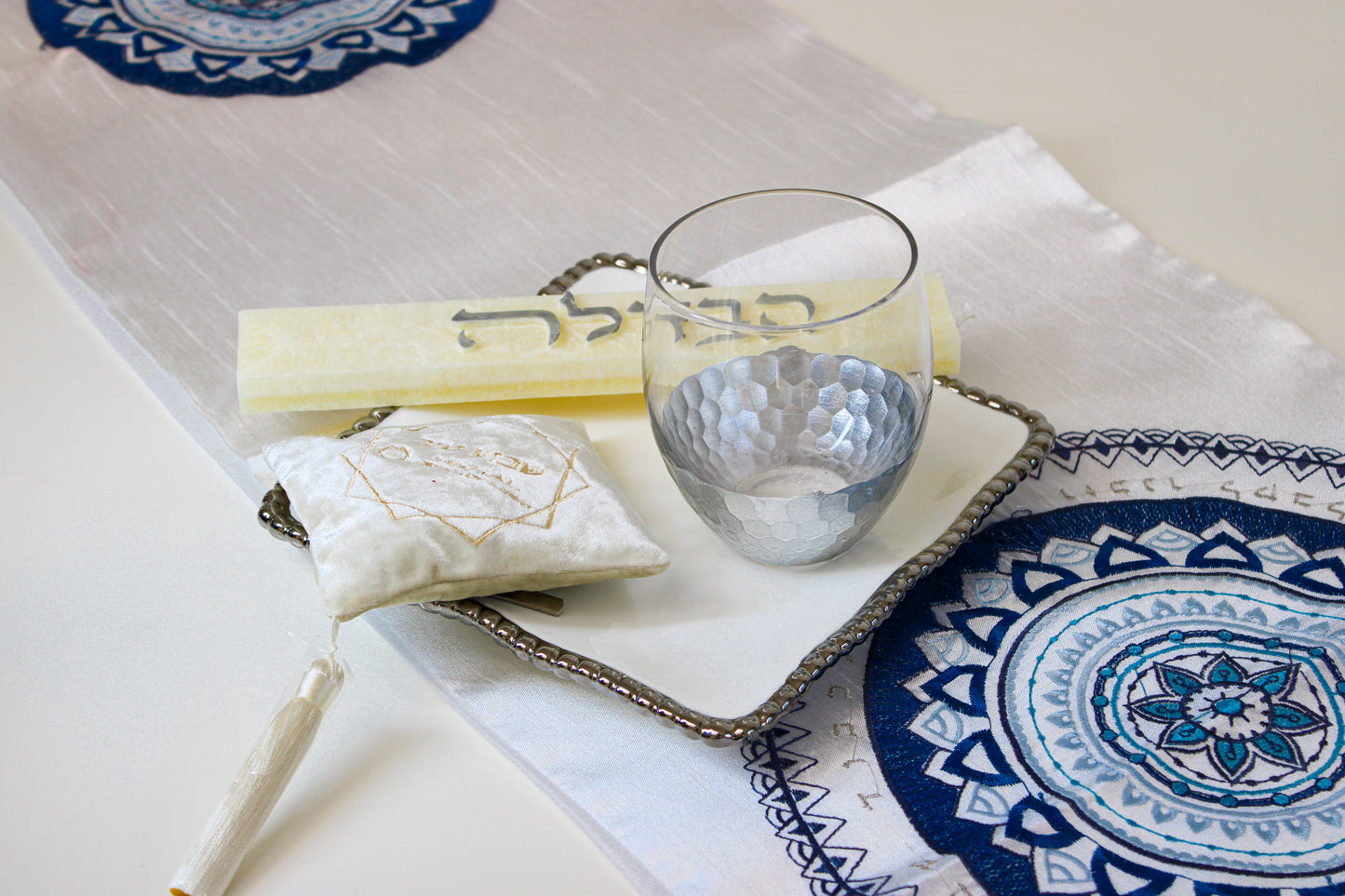Havdalah Set – Silver & White