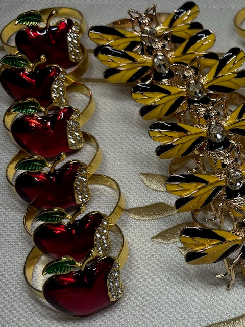 Red Apple Napkin Rings