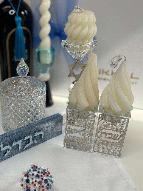 JERUSALEM Crystal Candlesticks