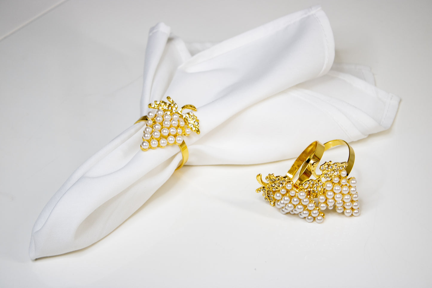 Eshkol Pearl Napkin Rings (Set of 4)