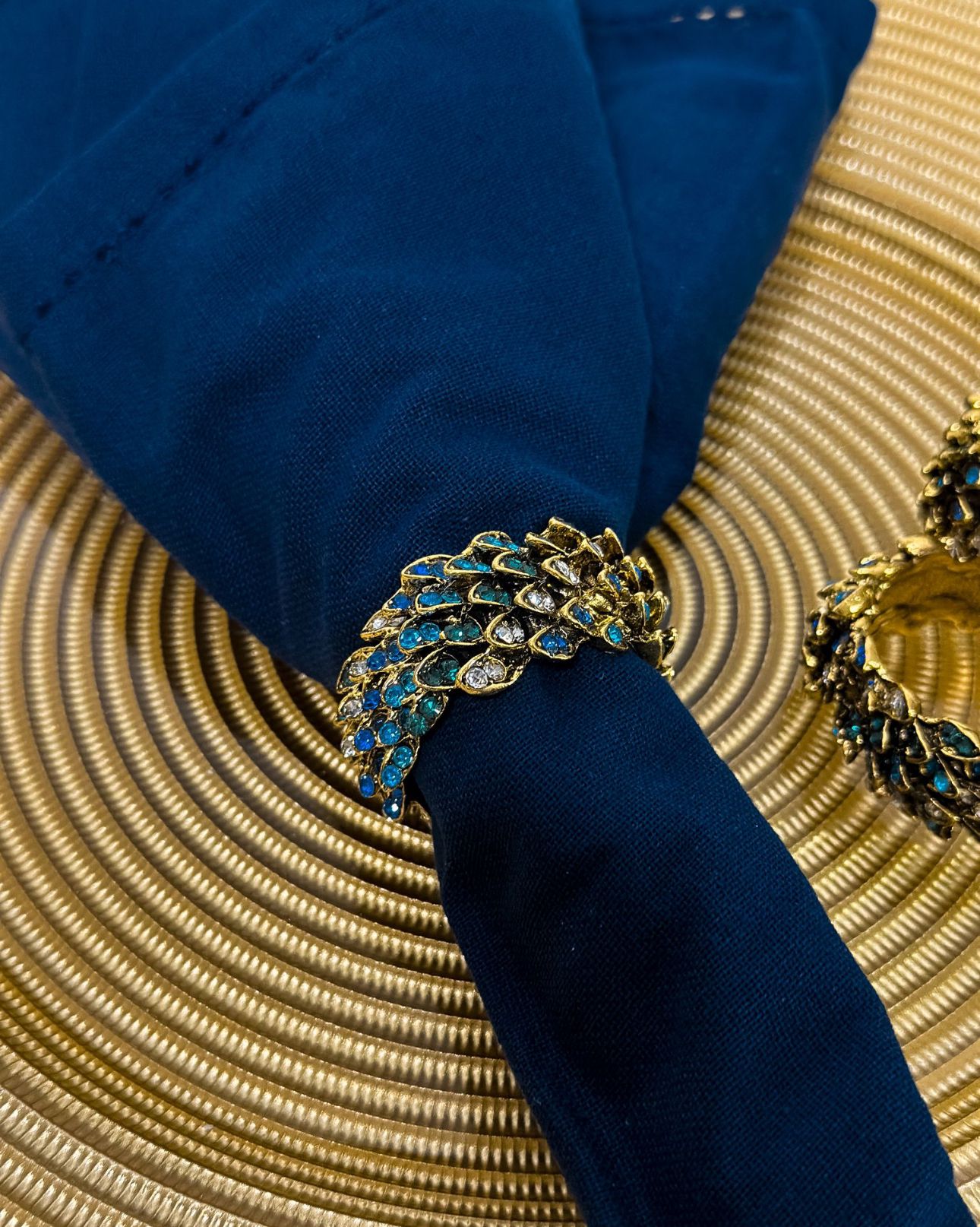 Royal Feather Napkin Rings