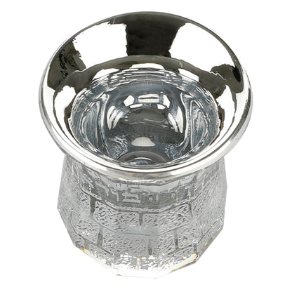 JERUSALEM Crystal Nahman Kiddush Cup