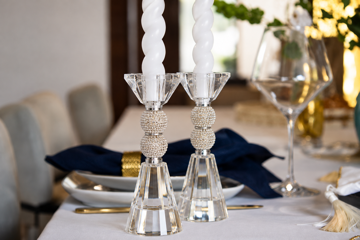 Ethereal Crystal Candlesticks
