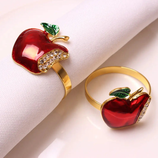 Red Apple Napkin Rings