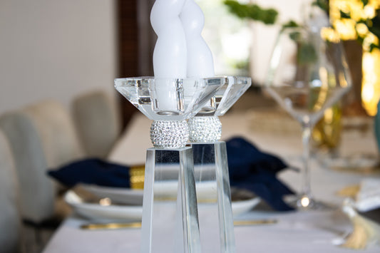 Ethereal Crystal Candlesticks