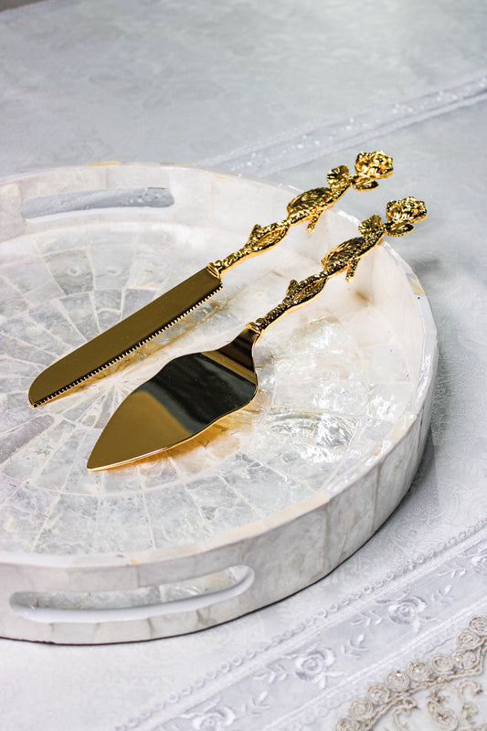 Golden Rose Cake Set