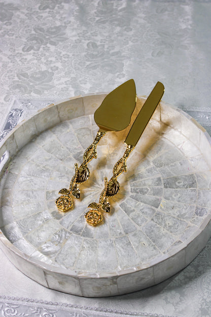 Golden Rose Cake Set