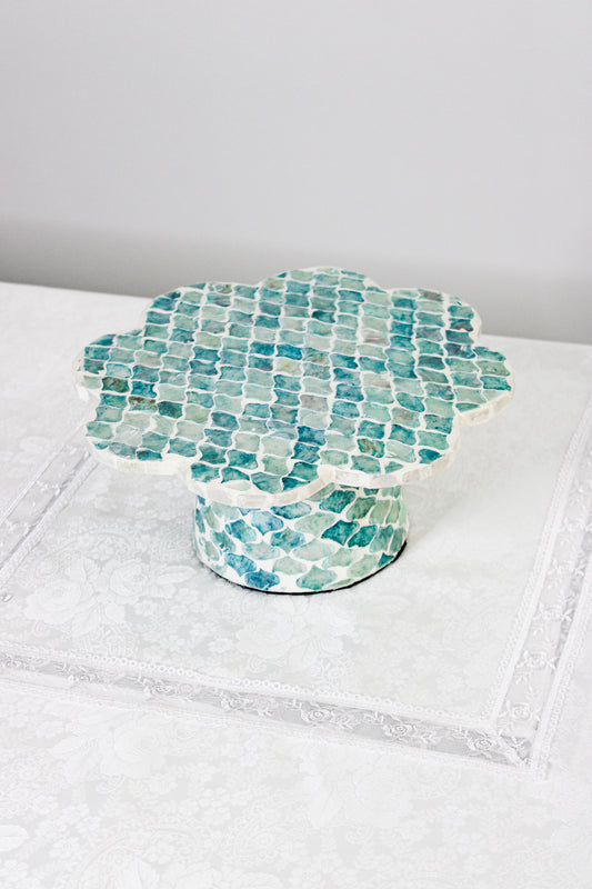 Shell Mosaic Cake Stand