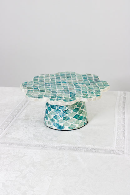 Shell Mosaic Cake Stand