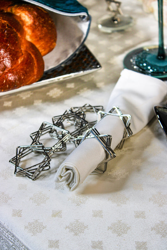 Silver Magen David Napkin Ring