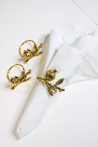 Golden Rimon Napkin Rings