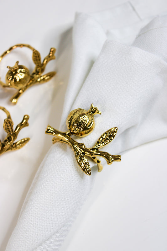 Golden Rimon Napkin Rings