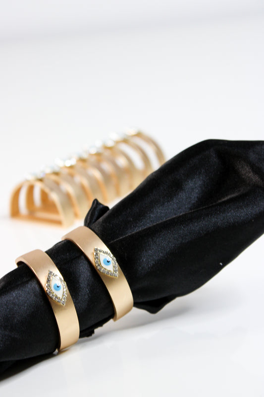 Luxe Evil Eye Napkin Rings