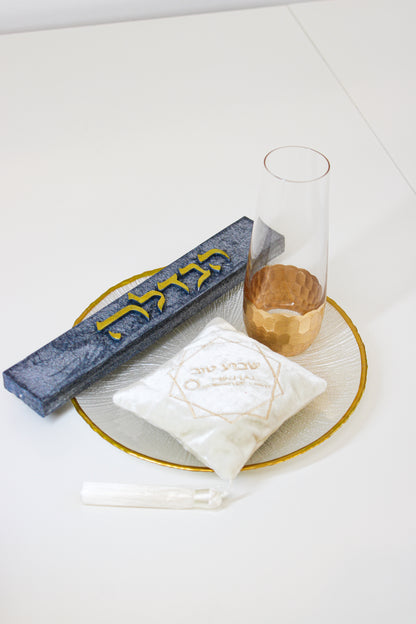 Havdalah Set – Black & Gold