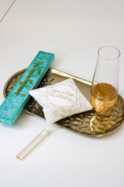 Havdalah Set – Green & Gold