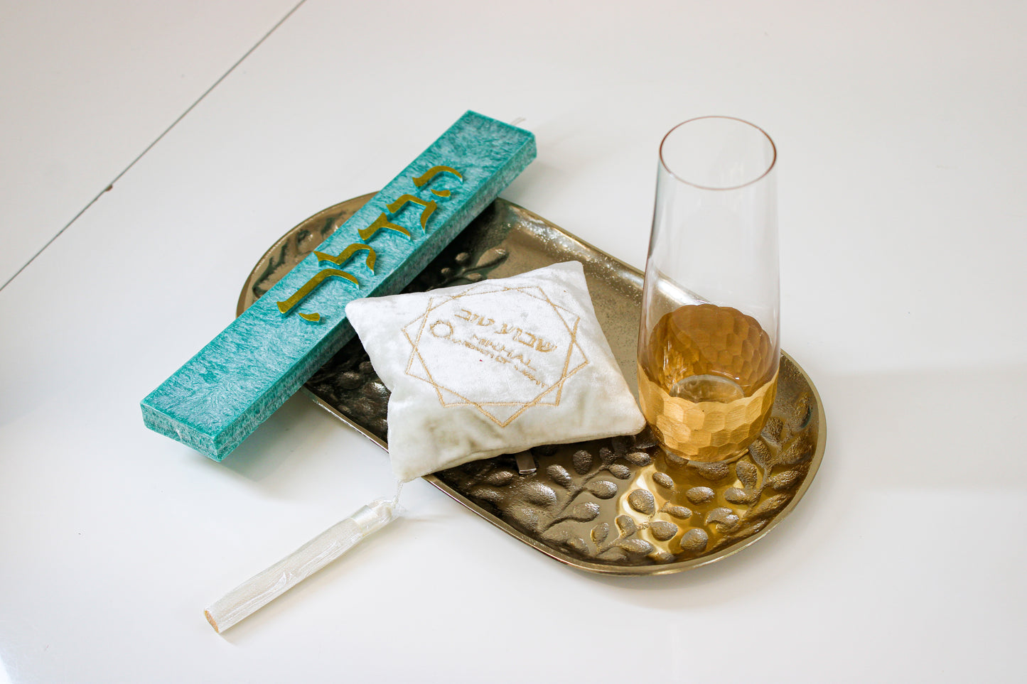 Havdalah Set – Green & Gold