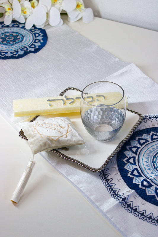 Havdalah Set – Silver & White