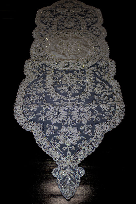 Chalilah Embroidered Lace Table Runner
