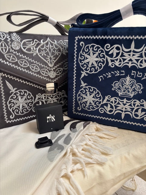Hand-embroidered Talit Bag