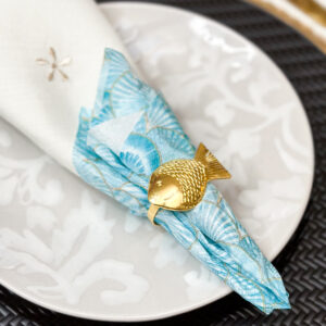 Gold Fish Napkin Rings (Set of 4)