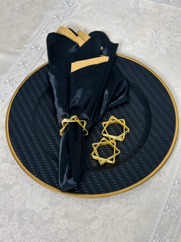 Gold Magen David Napkin Ring (Set of 4) - Image 2
