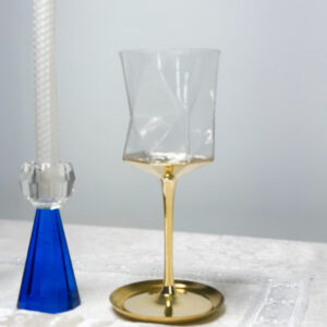 Geometric Elegance Kiddush Cup