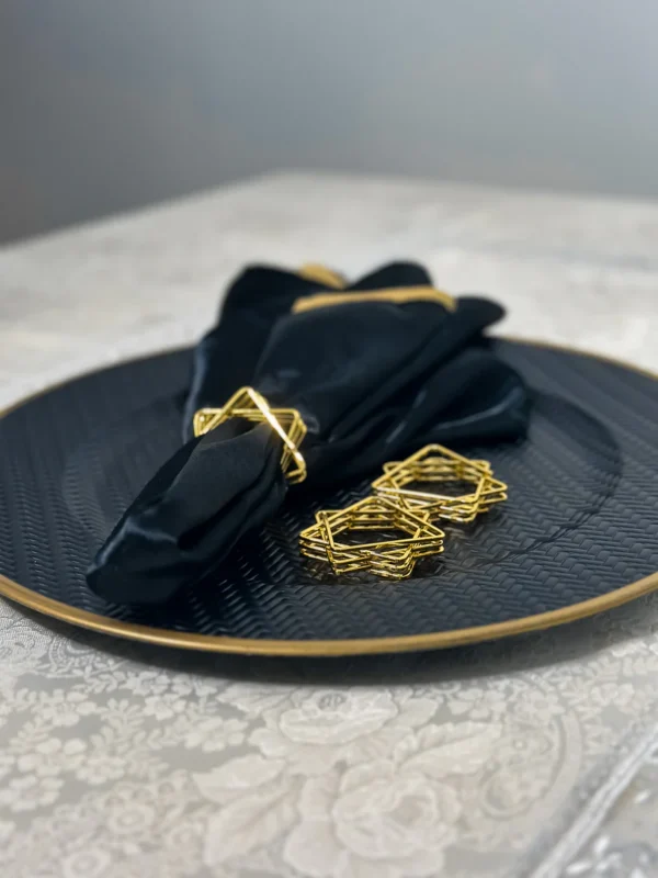 Gold Magen David Napkin Ring (Set of 4) - Image 4