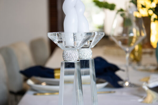 Ethereal Crystal Candlesticks