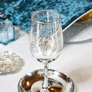 JERUSALEM Silver Stand Kiddush Cup