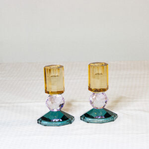 Crystal Prism Candlesticks