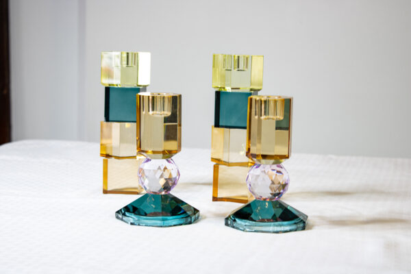 Crystal Prism Candlesticks - Image 4
