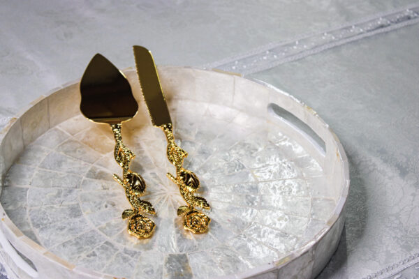 Golden Rose Cake Set