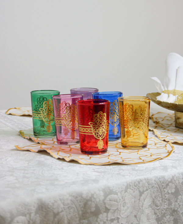 Nené Hamsa Tea Cups – Set of 6 - Image 2